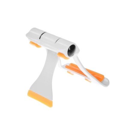 Luazon phone stand, folding, reinforced, adjustable height, white/orange-8