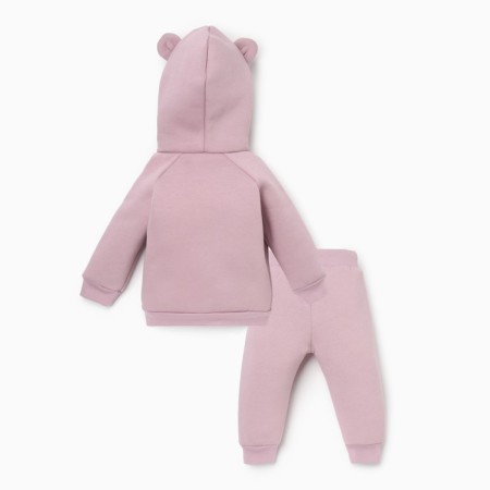 Costume: sweatshirt and pants crumb I, Basic Line, height 80-86 cm, pink color-9