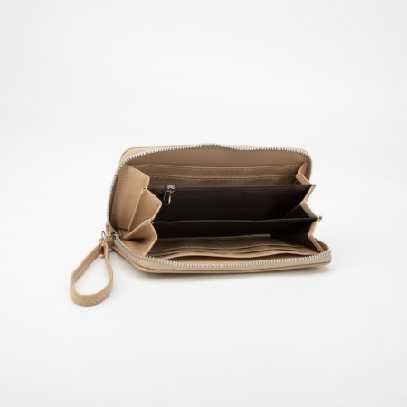 Lightning wallet, with a pen, beige color-2
