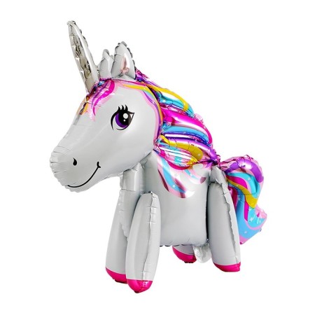 Foil ball 24 "Unicorn-toy", the color is white, under the air-1