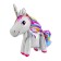 Foil ball 24 "Unicorn-toy", the color is white, under the air