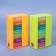 Air man - an organizer "Week", English letters, 14.2 × 8.5 × 4.7 cm, 7 containers of 3 sections, multi -colored