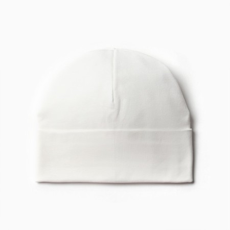 Hat for girls, milk color, size 52-54