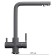 Mixer for the kitchen Ulgran U016-342, two-wound, graphite color