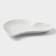 Ceramic serving dish "Heart", 30 × 28 × 3 cm, white color