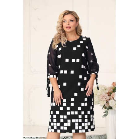 Female dress, size 50, black color-10