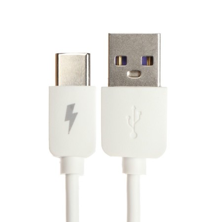 EXPLOYD EX-K-1392 cable, Type-C-USB, 2.4 A, 0.25 m, silicone braid, white-2