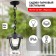 Lamp Garden era E27, IP44, 40W, 164x164x526 mm, black