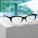 Ready glasses GA0041 (color: C1 black with transparent; diopter: +3.5; tint: no)