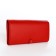 Women's wallet on magnets, red color