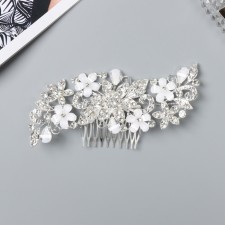 Samantha hair crest, 14.5x6.5 cm, silver