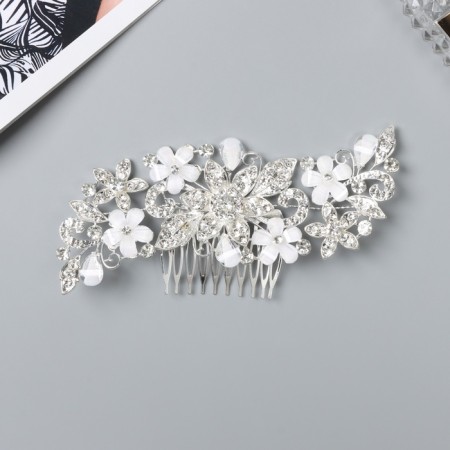 Samantha hair crest, 14.5x6.5 cm, silver