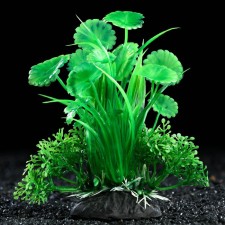 Artificial aquarium plant, 10 cm, green