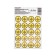 Stickers Signs of Electric Security "Grounding" D - 20 mm (with a header, 20 pcs on the sheet) Rexant 10806