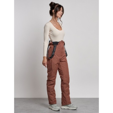 Semicunners of women's winter, size 46, brown color-19