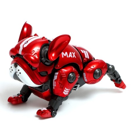 Max robot, light, sound effects, metallic, red color-4