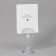 Caucasus holder on a round stand, plastic, leg 5 cm, h = 9 cm, color transparent color
