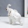 Souvenir Ceramics "Snowthrough Elephant" with gold 17 cm