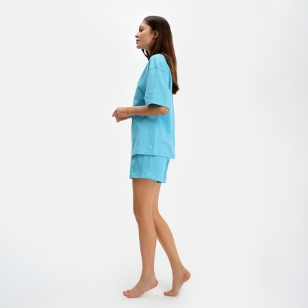 Female pajamas (T -shirt and shorts) KAFTAN BASIC p. 40-42, blue-1