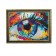 Diamond mosaic with partial filling and uniform rhinestones on the frame "Abstraction", 30 x 40 cm