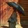 Mechanical feminine umbrella "You are bad", 8 spokes, d = 95 cm, black color