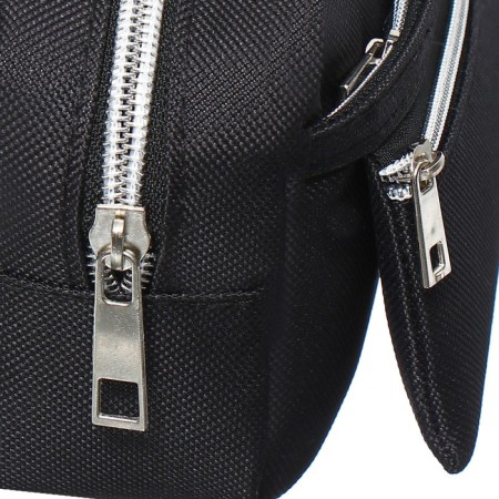 School Penal on the zipper Calligrata, 3 departments, black-3
