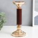 Summary Metal for 1 candle "Classic" under wood, gold 24.5x10x10 cm