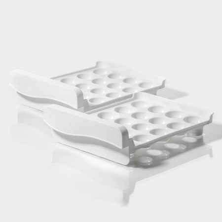 Container for storage of ovice shares, 40 cells, 27 × 22 × 16 cm, white color-7