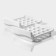 Container for storage of ovice shares, 40 cells, 27 × 22 × 16 cm, white color