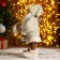 Santa Claus "in a white fur coat, with a flashlight and a bag" 30 cm