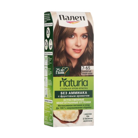 Hair dye Palette Naturals, 7-65 gold-corn gold, 110 ml
