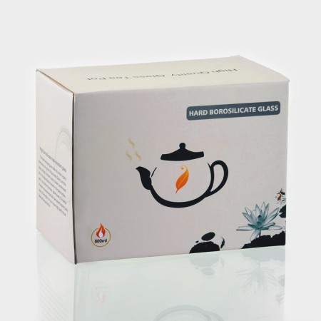 A glass teapot with a bamboo cover and a metal filter “IVF. Bable ", 800 ml, 22 × 12.5 × 15 cm-6