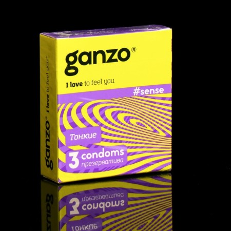 Ganzo condoms, thin, 3 pcs.-6