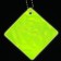 Reflective element "Square", 6.5 × 6.5 cm, color mix
