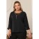 Female blouse, size 48, black color