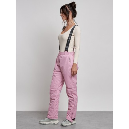 Semi -combinezone ski insulated female winter, size 50, pink color-1