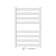Electric towel Indigo Oktava Slim 5, 800x500 mm, hidden installation, white