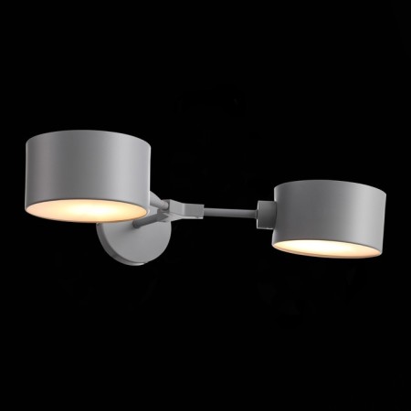Wall lamp EVOLUCE. Sle183701-02. Gemento. 2x60 watts, E14, 51x12 cm, gray color-1