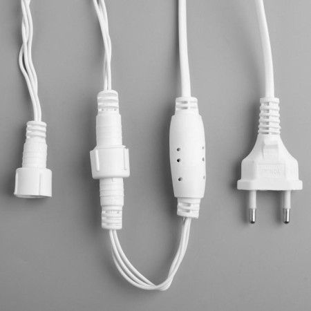 Garland "thread" 10 m, IP44, UMS, white thread, 100 LED, glow of multi, 220 V-4