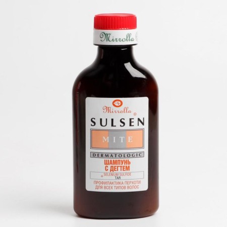 Shampoo Mirrolla "Sulsen Mita" 1% with a tar, 150 ml-4