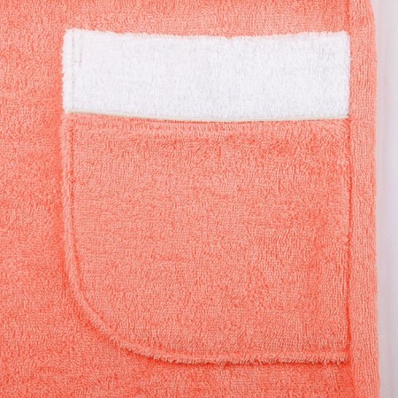 Women's robe, size 50, white/coral, maistra-3