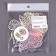 Set for decorating "Butterflies", 12 pieces, holography, silver color