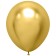 Latex ball 18 ", gold, chrome, set of 10 pcs.