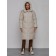 Coat insulated winter female, size 46, color light gray