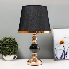 Daile table lamp E27 40W black and gold 25x25x44 cm