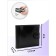 Women's wallet on the Textura button, black color