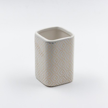 Joy Home toothbrushes, ceramics, gold pattern