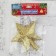 Tip "star" placket, 12x11 cm, gold