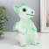 Figure "Dragon" 18x10x10 cm, white-green