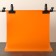 Photophone for subject shooting "Orange" PVC, 50 x 70 cm